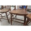 Image 11 : Four Press Back Chairs w/ Wind Carving