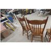 Image 13 : Four Press Back Chairs w/ Wind Carving
