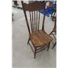 Image 2 : Four Press Back Chairs w/ Wind Carving