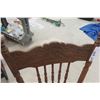 Image 3 : Four Press Back Chairs w/ Wind Carving