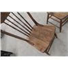 Image 4 : Four Press Back Chairs w/ Wind Carving