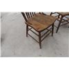 Image 5 : Four Press Back Chairs w/ Wind Carving