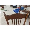 Image 6 : Four Press Back Chairs w/ Wind Carving