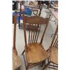 Image 9 : Four Press Back Chairs w/ Wind Carving