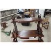 Image 3 : 1890's Solid Walnut What-Not Shelf 60" x 36"