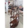 Image 6 : 1890's Solid Walnut What-Not Shelf 60" x 36"