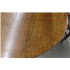 Image 3 : Round Oak Dining Table With Four Chairs, Including One Captain’s Chair - Height 30", Diameter 42"