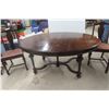 Image 3 : Walnut Dining Table With Six Chairs, Including One Captain’s Chair - 29" x 62" x 47"