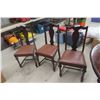 Image 6 : Walnut Dining Table With Six Chairs, Including One Captain’s Chair - 29" x 62" x 47"