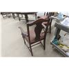 Image 9 : Walnut Dining Table With Six Chairs, Including One Captain’s Chair - 29" x 62" x 47"