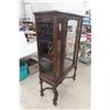 Image 3 : Walnut Display Cabinet With Two Interior Shelves
