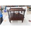 Image 1 : Circa 1860 Rosewood Sheet Music Stand - 20" x 19" x 15"
