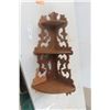 Image 1 : Late 1800s Wooden Corner Shelf - 31" x 11" x 11"