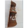 Image 4 : Late 1800s Wooden Corner Shelf - 31" x 11" x 11"
