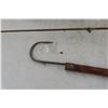 Image 5 : Antique Fishing Rod And Reel With Net And Gaff Hook