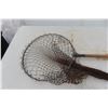 Image 8 : Antique Fishing Rod And Reel With Net And Gaff Hook