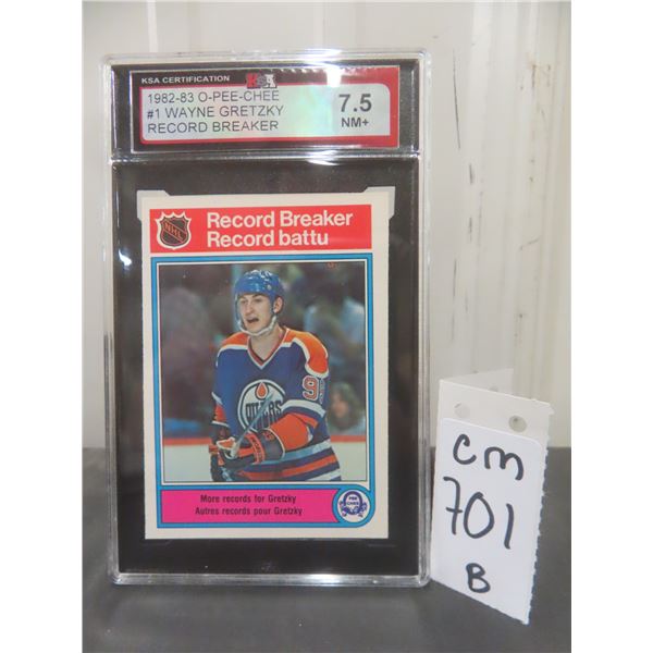 Graded Wayne Gretzky Edmonton Oilers Hockey Card
