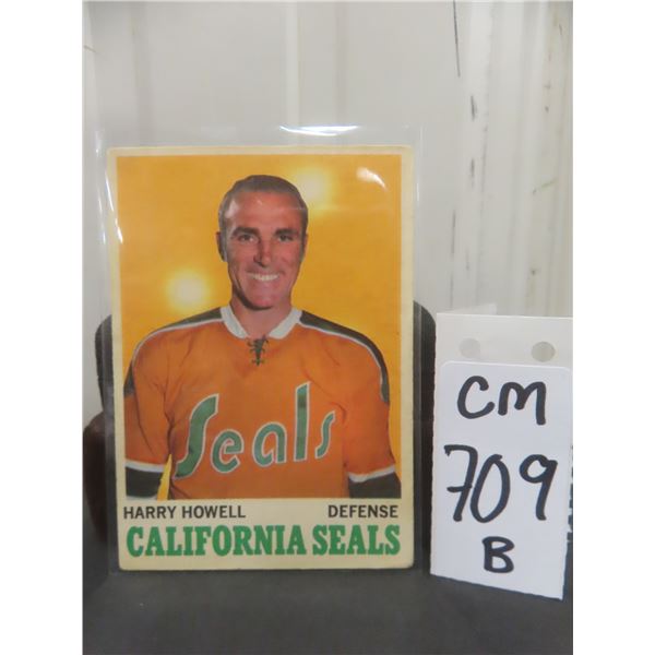 1970–71 Harry Howell California Golden Seals Hockey Card
