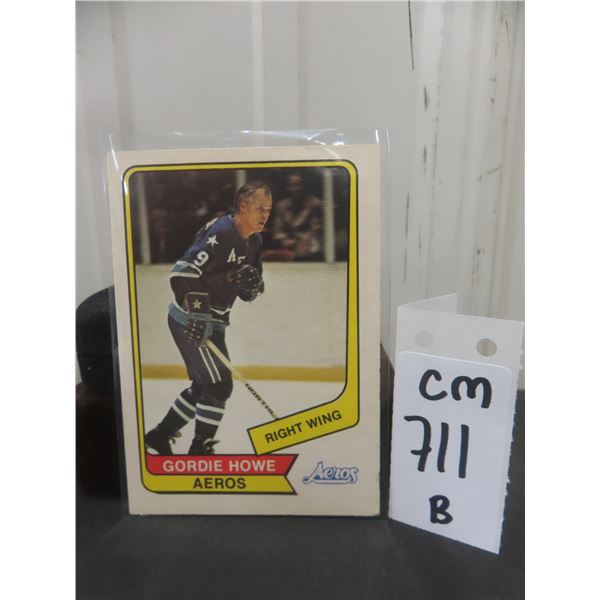 1976–77 Gordie Howe Houston Aeros Hockey Card