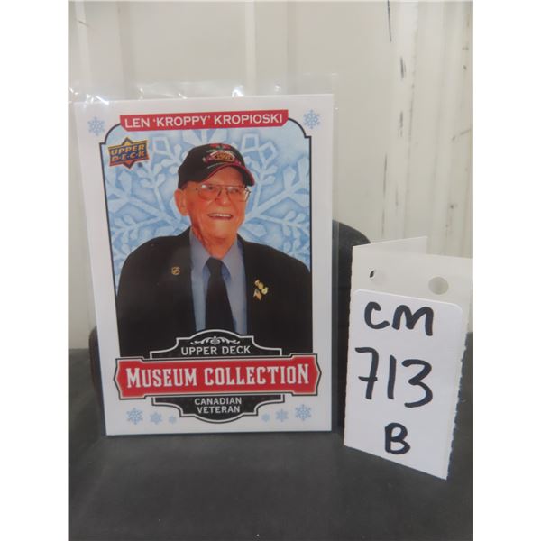 Winnipeg Jets Superfan Len "Kroppy" Hockey Card