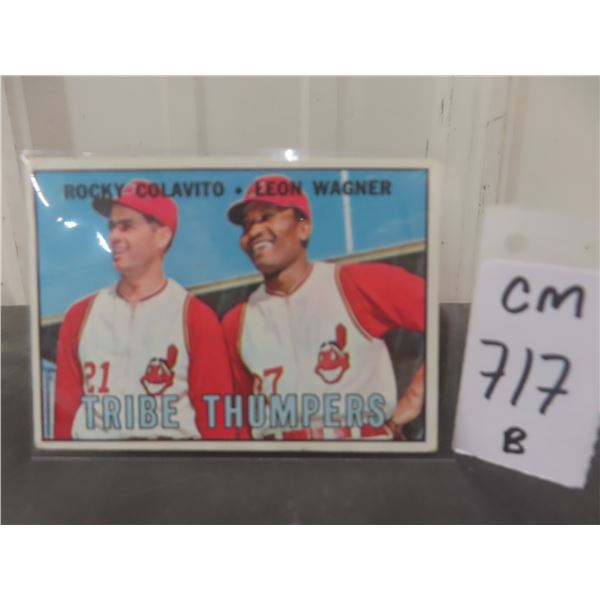 1967 Topps Tribe Thumpers Cleveland Indians Baseball Card