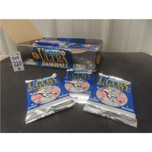 Unopened 1991 Fleer Ultra Baseball Card Box