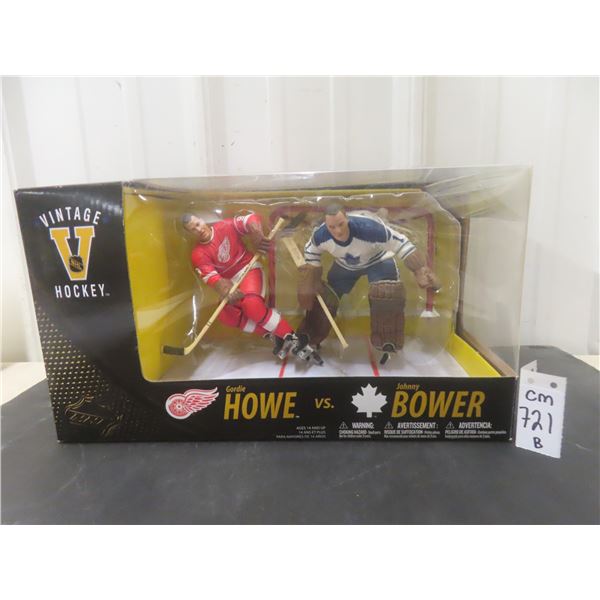 Gordie Howe vs Johnny Bower McFarlane Figure, Sealed in Box