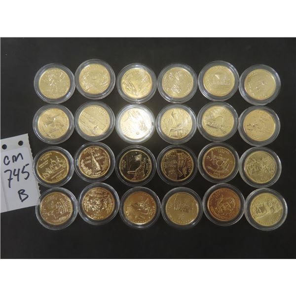 Gold-Plated United States Quarter Coin Collection