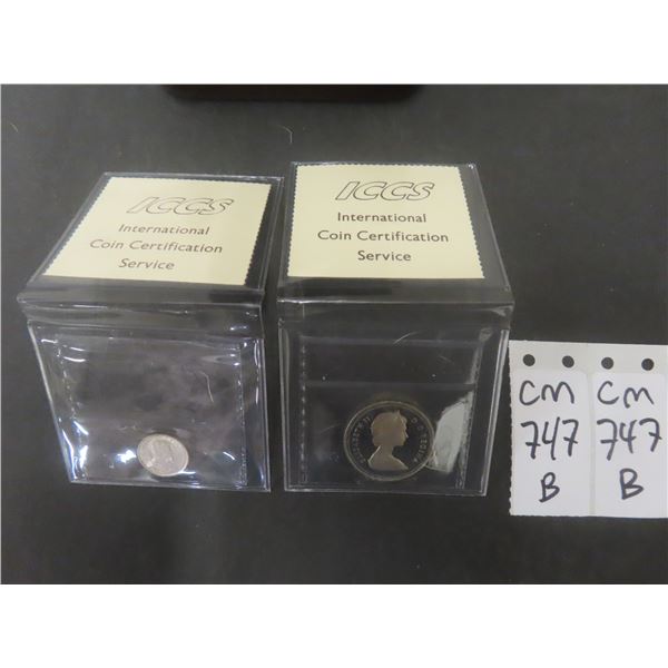 Two Graded Canadian Coins