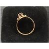 Image 2 : 10k Gold Garnet Ring, Size 5 1/2, Total Weight 1.2 Grams