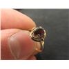 Image 3 : 10k Gold Garnet Ring, Size 5 1/2, Total Weight 1.2 Grams