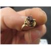 Image 5 : 10k Gold Garnet Ring, Size 5 1/2, Total Weight 1.2 Grams