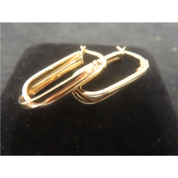 10k Gold Earrings, Total Weight 1.8 Grams