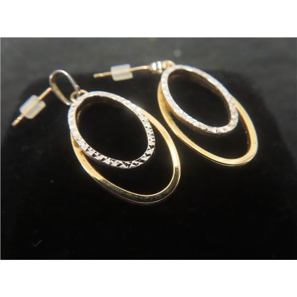 10k Gold Earrings, Total Weight 1.6 Grams
