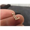Image 4 : 10k Gold and Diamond "L" Letter Pendant, Total Weight 0.27 Grams