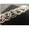 Image 2 : Sterling Silver Bracelet, 7 1/2" Length, Total Weight 14.5 Grams