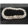 Image 5 : Sterling Silver Bracelet, 7 1/2" Length, Total Weight 14.5 Grams