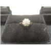 Image 1 : 14k Gold Ring With Diamond, Size 6 1/2, Total Weight 2.4 Grams