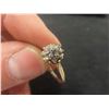 Image 4 : 14k Gold Ring With Diamond, Size 6 1/2, Total Weight 2.4 Grams