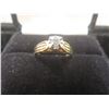 Image 1 : 10k Gold Ring With Diamond, Size 7, Total Weight 3.1 Grams