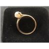 Image 2 : 10k Gold Ring With Pearl, Size 6, Weighing 2 Grams