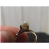 Image 6 : 10k Gold Ring With Pearl, Size 6, Weighing 2 Grams