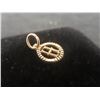 Image 2 : 10k Gold "H" Letter Pendant, Total Weight 0.45 Grams