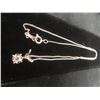 Image 7 : 14k White Gold Necklace With Diamond, 18" Length, Total Weight 2.4 Grams