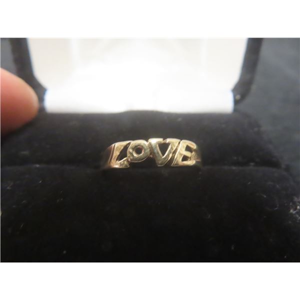 10k Gold Ring, Size 5 1/2, Total Weight 1.3 Grams