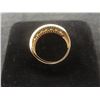 Image 3 : 10k Gold Ring With Diamond, Versace Style, Size 7, Total Weight 1.8 Grams