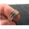 Image 4 : 10k Gold Ring With Diamond, Versace Style, Size 7, Total Weight 1.8 Grams