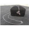 Image 1 : 10k White Gold Necklace, 19" Length, Total Weight 1.7 Grams