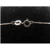 Image 5 : 10k White Gold Necklace, 19" Length, Total Weight 1.7 Grams