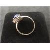 Image 3 : 14k White Gold Ring With Star Sapphire, Size 6, Total Weight 2.6 Grams